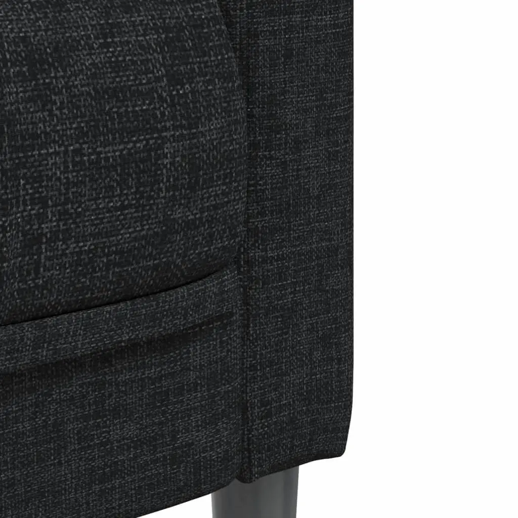 Black Fabric Sofa Chair