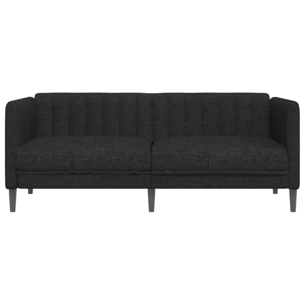 2-Seater Sofa Living Room Black Fabric