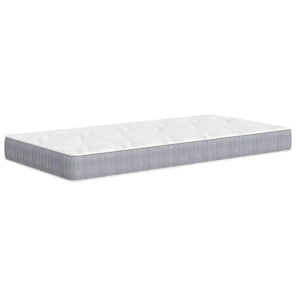Pocket Spring Mattress King Single 107x203 cm Medium Firmness Fabric Cover White