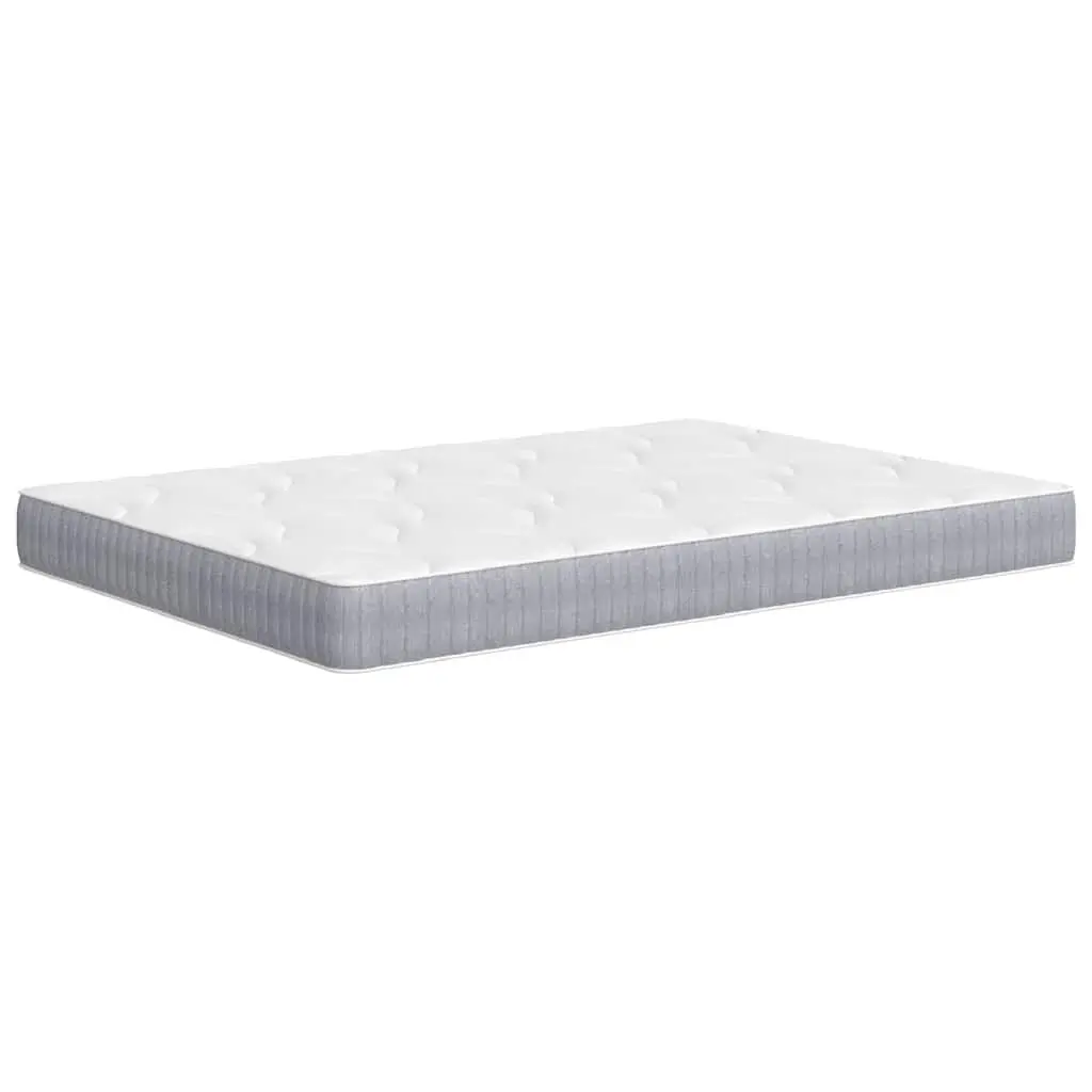 Pocket Spring Mattress Medium Firm 137x190cm White Fabric Encased Coil Support