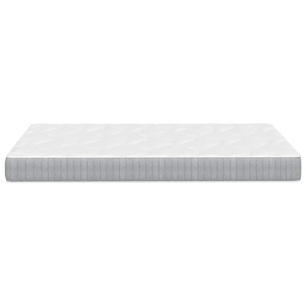 Pocket Spring Mattress Medium Firm 137x190cm White Fabric Encased Coil Support