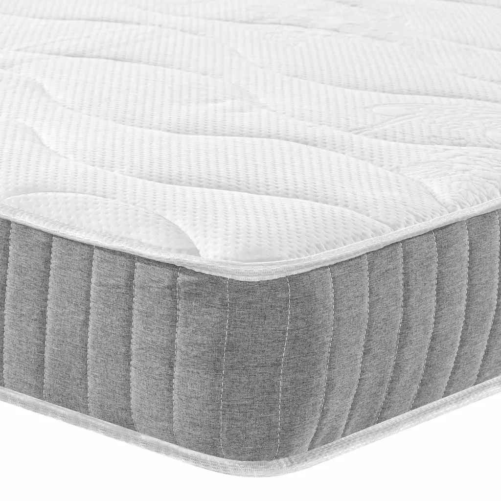 Pocket Spring Mattress Medium Firm 137x190cm White Fabric Encased Coil Support
