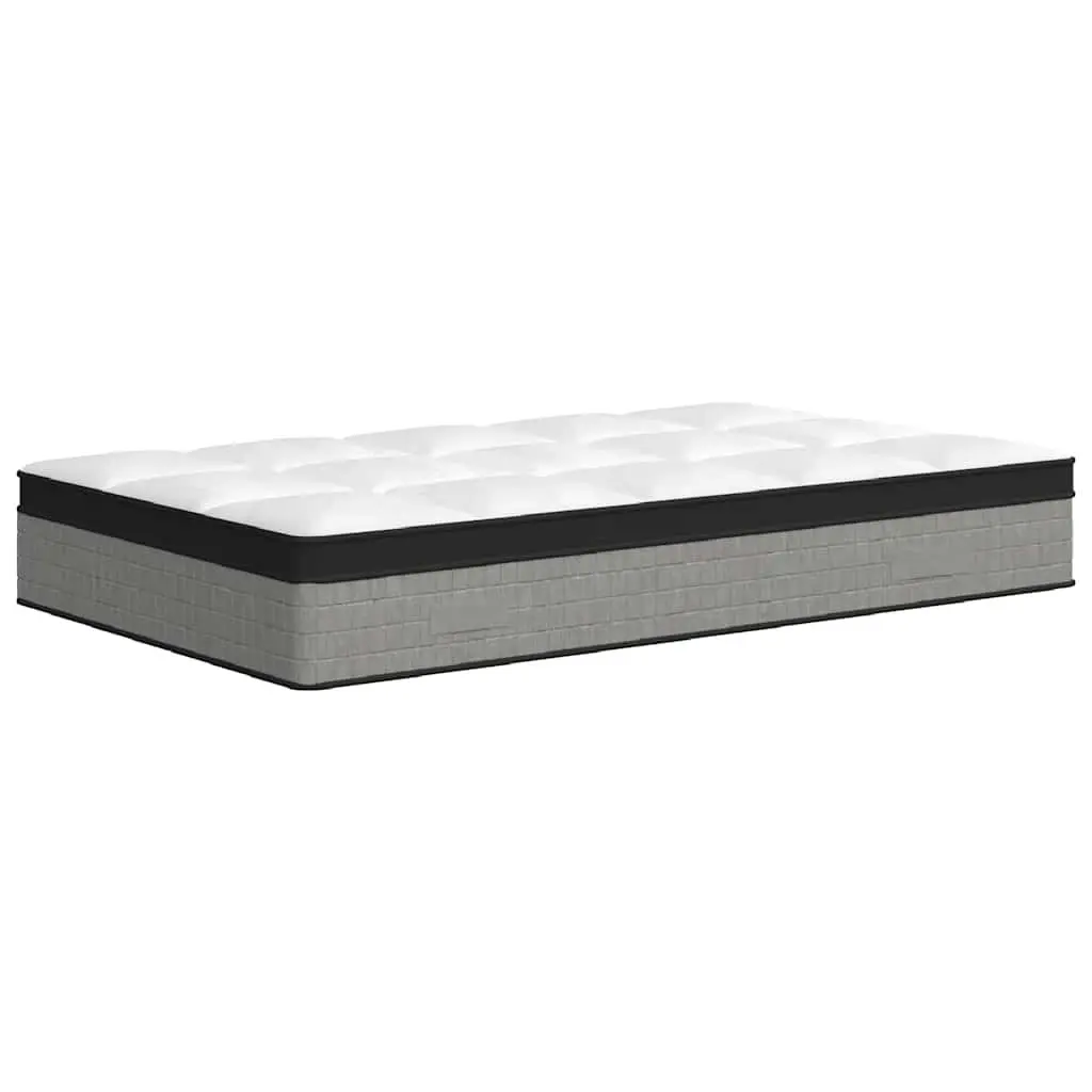 Pocket Spring Mattress 107x203cm King Single White Medium Firm 7 Zones