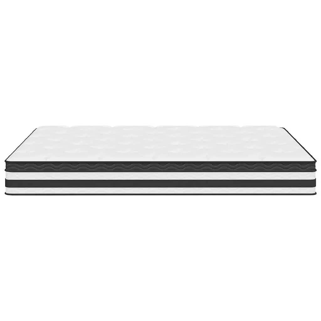 Queen Pocket Spring Mattress Medium Firm 152x203cm White Bedroom Sleep Support