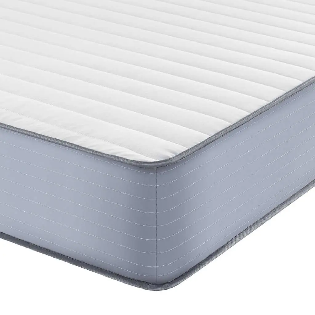 Foam Mattress Medium Soft 137x190 cm Double-Sided White Springless Sleeping Bed