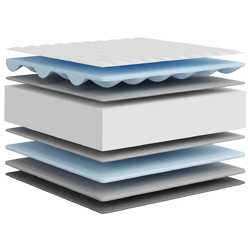 Foam Mattress Medium Soft 137x190 cm Double-Sided White Springless Sleeping Bed