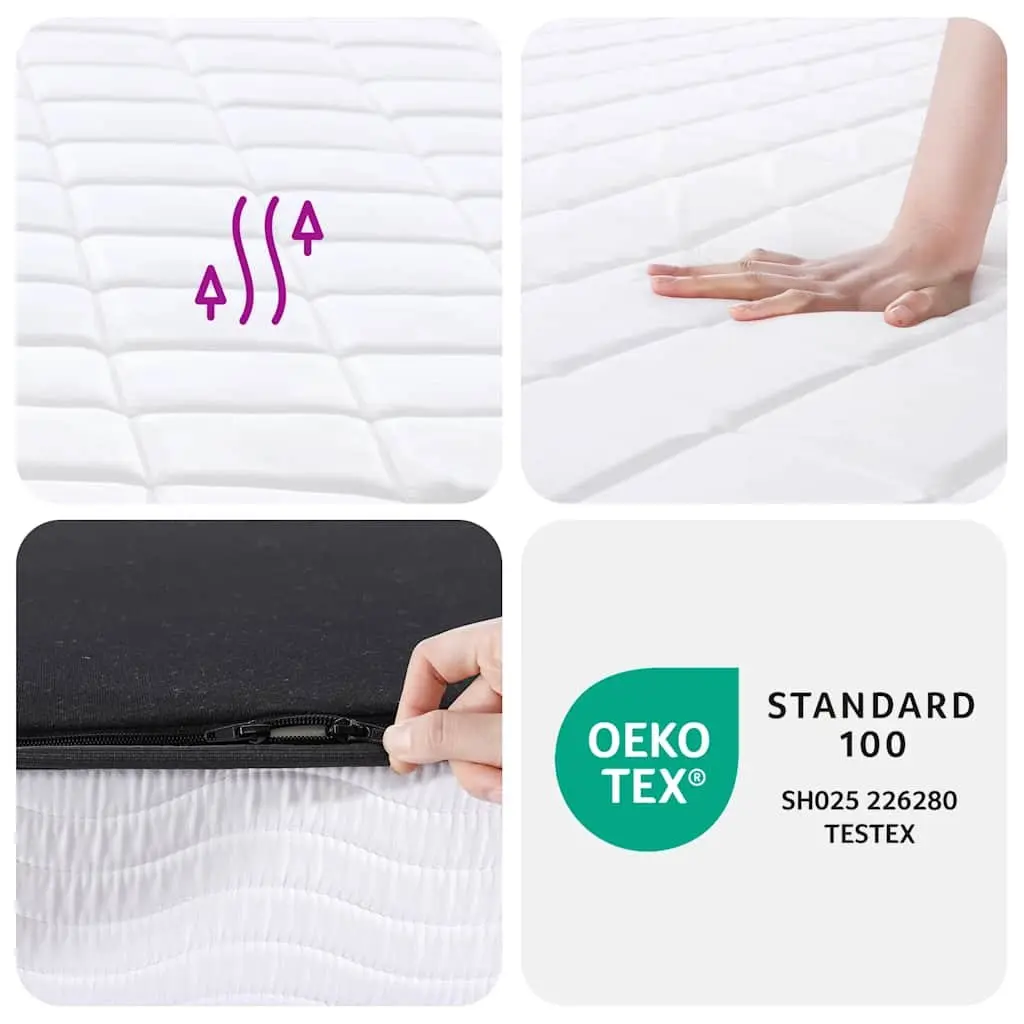 Queen Size Foam Mattress Medium Soft 152x203 cm Double-Sided Flippable Sleeping