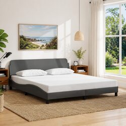 King Bed Frame Specifications: 180x200cm Grey Fabric