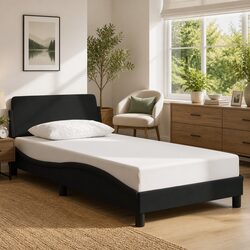 Specifications of Black Fabric King Single Bed Frame