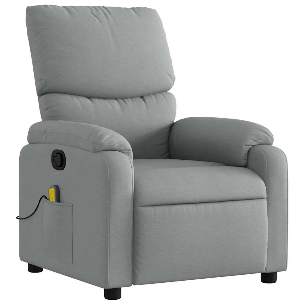 Light Grey Manual Reclining Massage Chair
