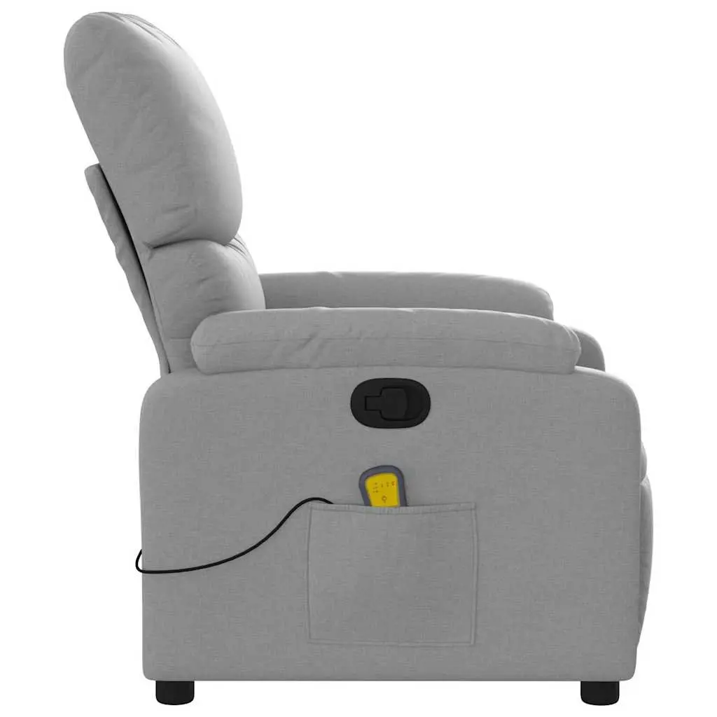 Light Grey Manual Reclining Massage Chair