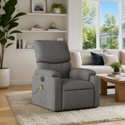 Specifications of Dark Grey Fabric Massage Recliner Chair