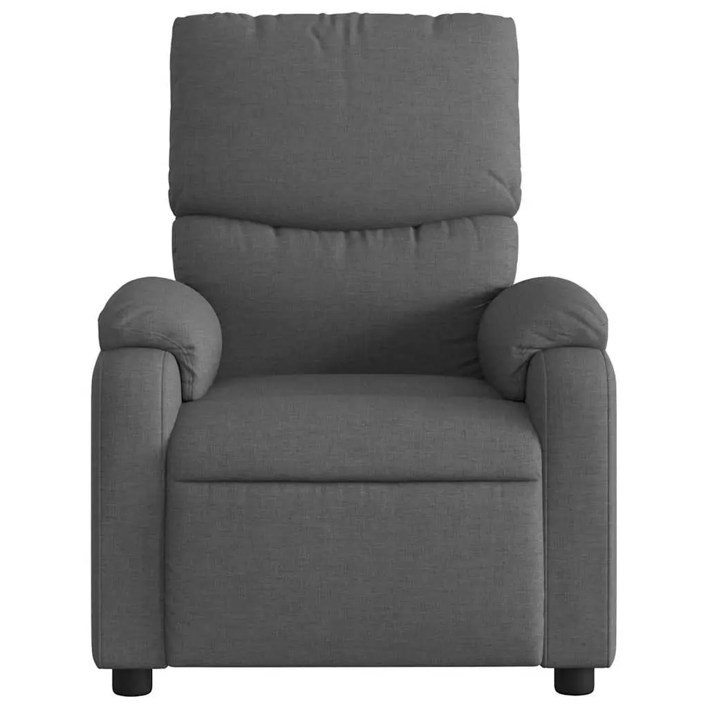 Dark Grey Fabric Massage Recliner Chair