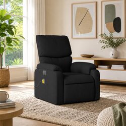 Manual Recline Black Fabric Massage Chair Specifications