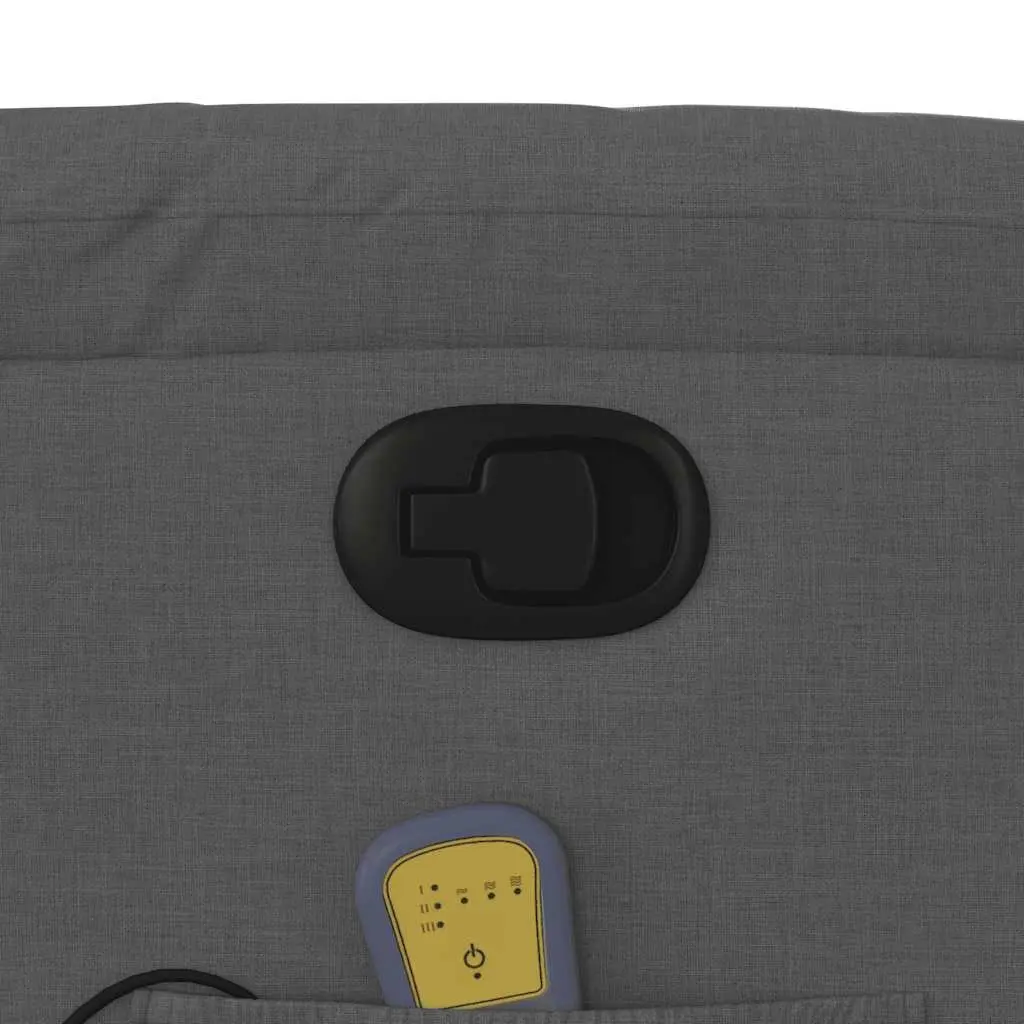 Grey Fabric Manual Reclining Massage Chair