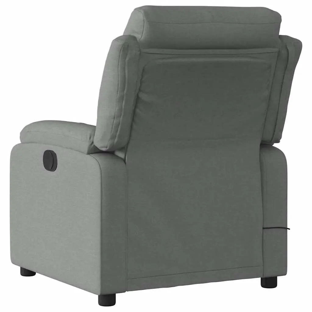 Grey Fabric Manual Reclining Massage Chair