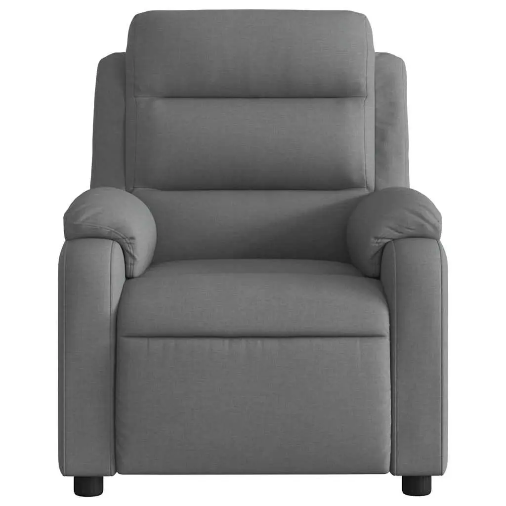 Grey Fabric Manual Reclining Massage Chair