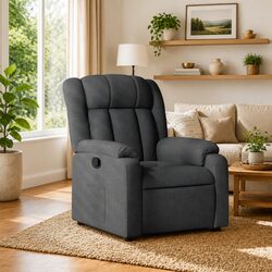 Specifications of the Dark Grey Manual Recliner Chair