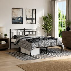 135x190 cm Black Metal Bed Frame Specifications