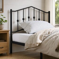 Specifications of the 90cm Black Metal Bed Headboard
