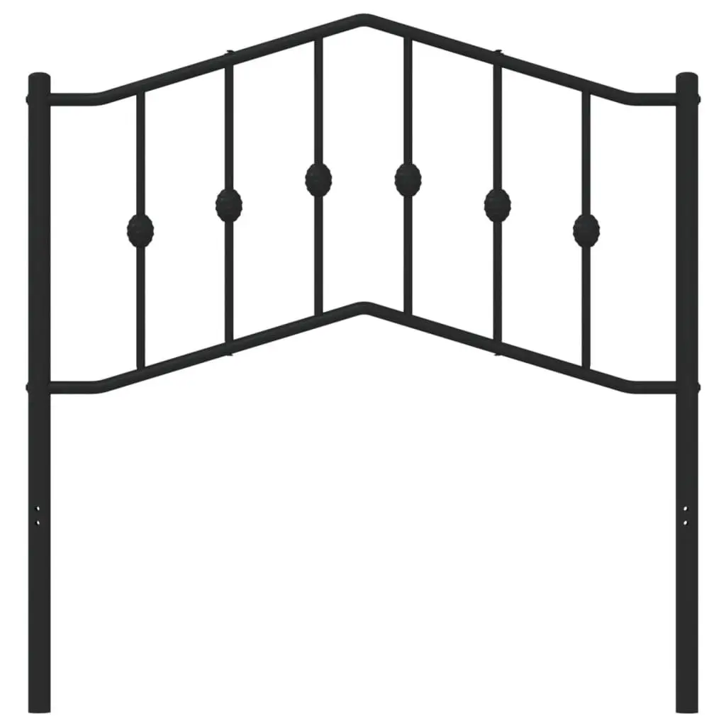 Metal Headboard Black 90cm Bedroom Furniture