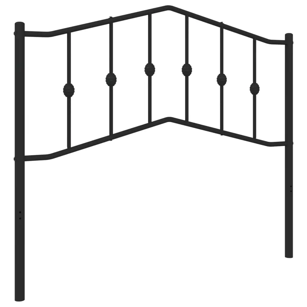 Metal Headboard Black Bedroom 107cm