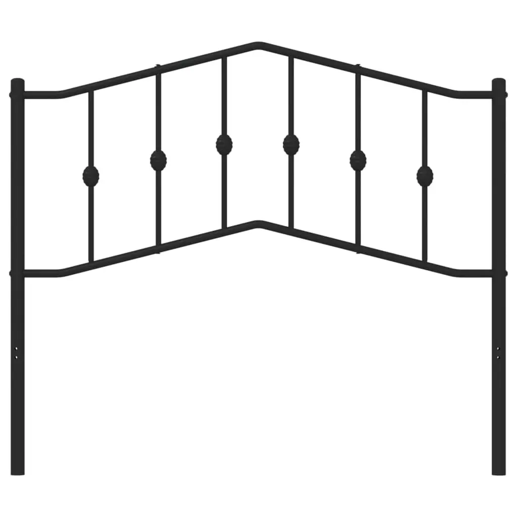 Metal Headboard Black Bedroom 107cm