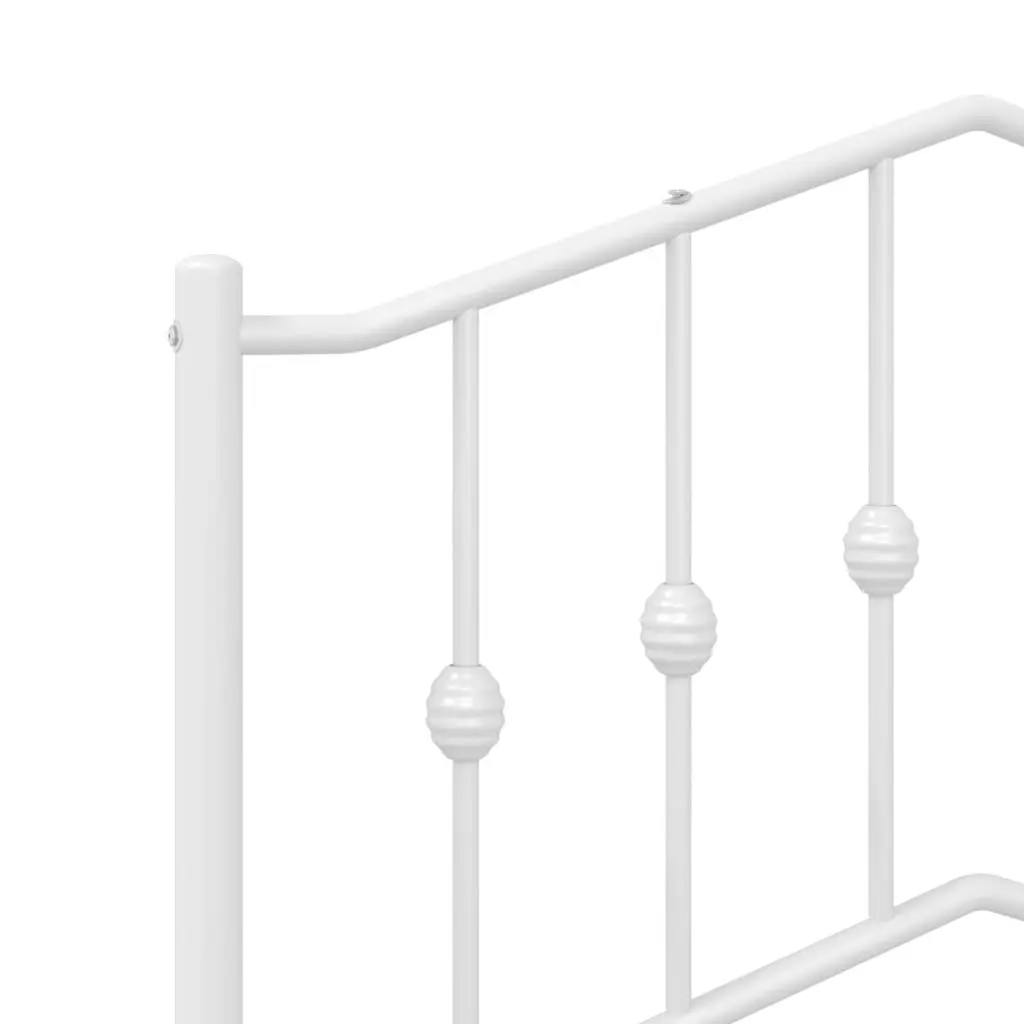 Metal Bed Frame with Headboard for Bedroom 90x190 cm