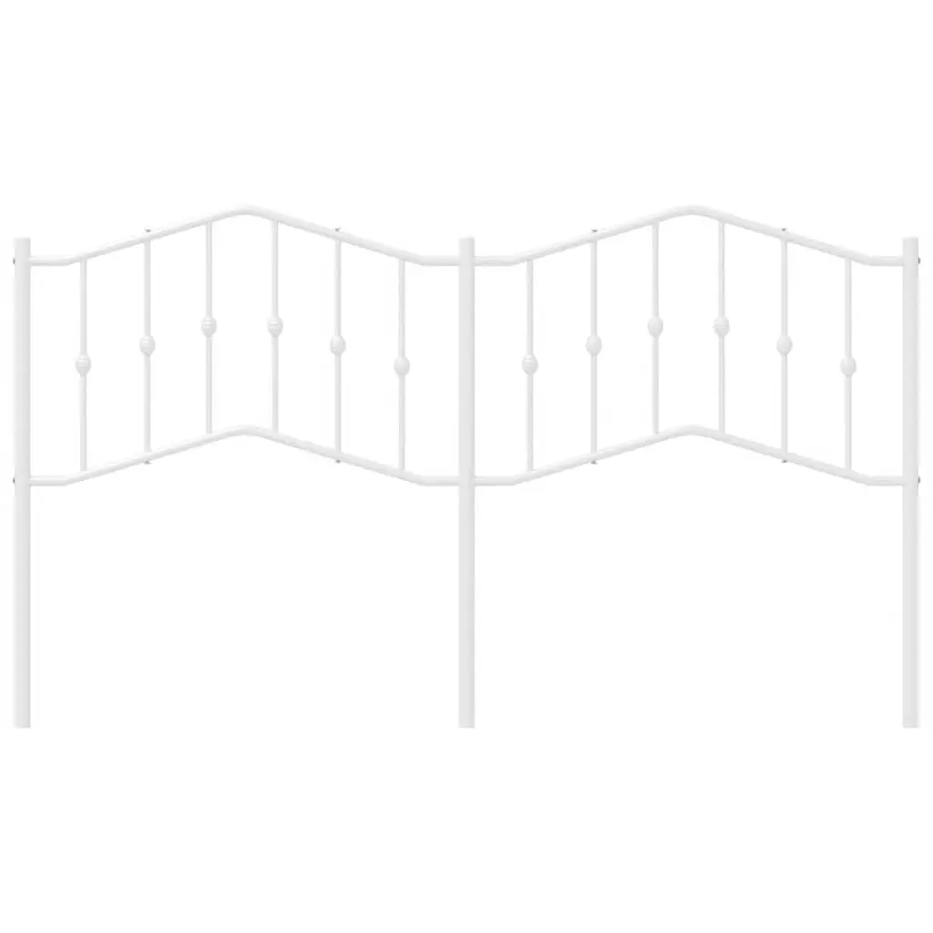 Metal Headboard Bedroom Furniture 180cm Black Steel Bed Frame Support