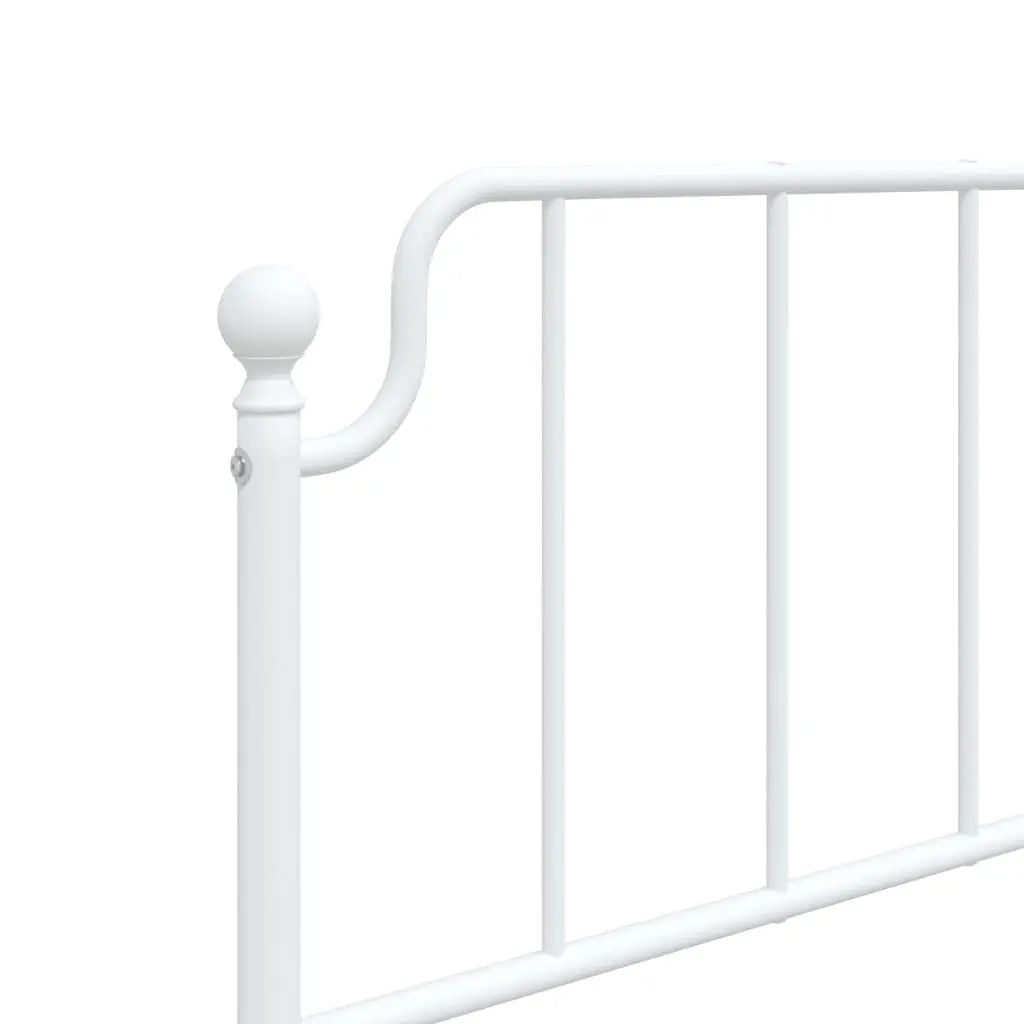 Metal Headboard White Bedroom 90cm