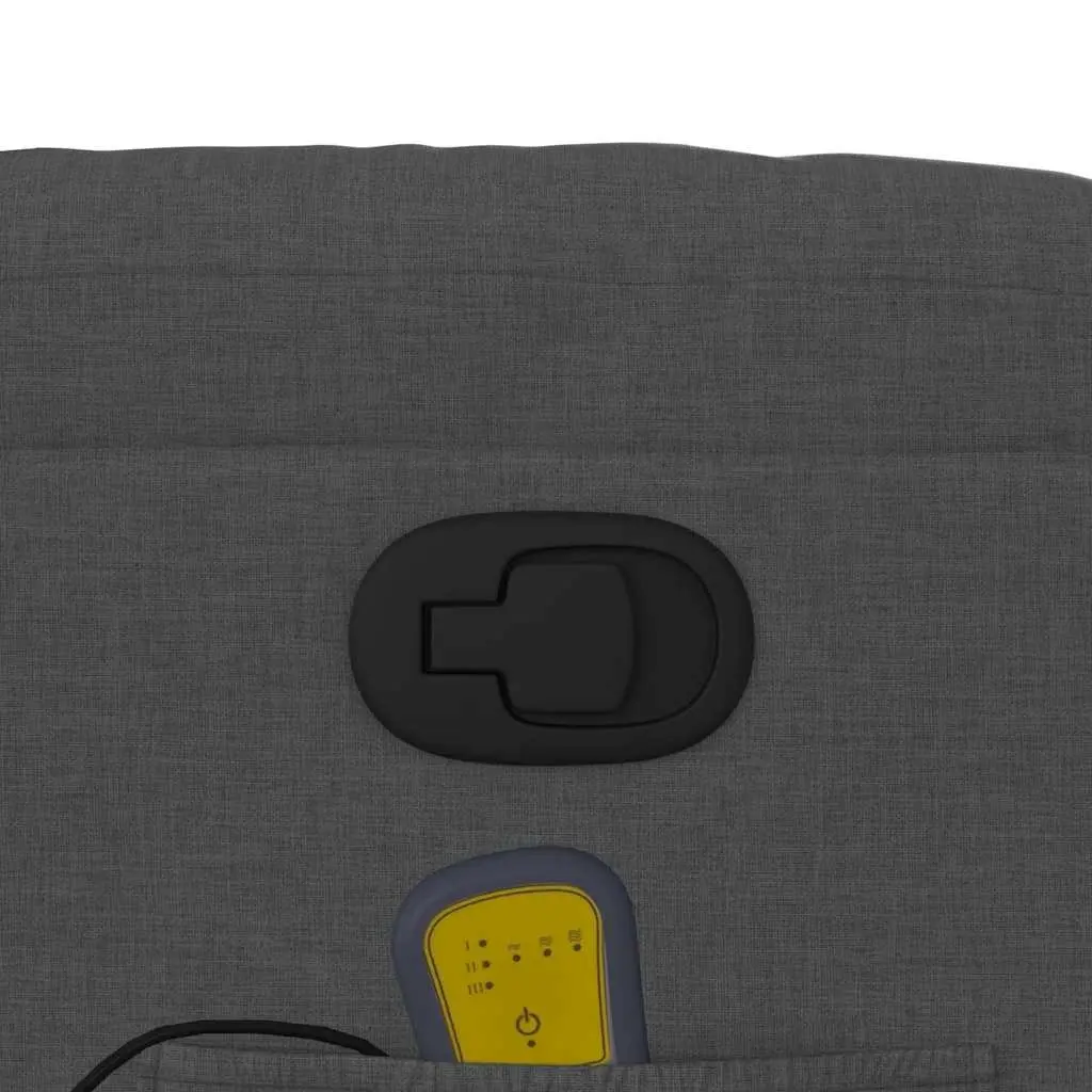 Grey Fabric Manual Massage Recliner