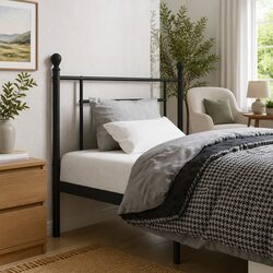 Specifications of Black Metal Headboard for 90cm Beds