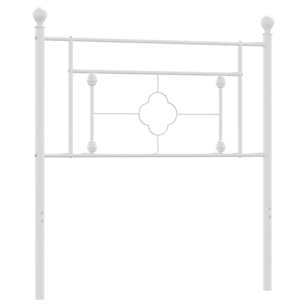 Metal Headboard White 90cm Bed Frame Header Bedroom Furniture Stylish Support