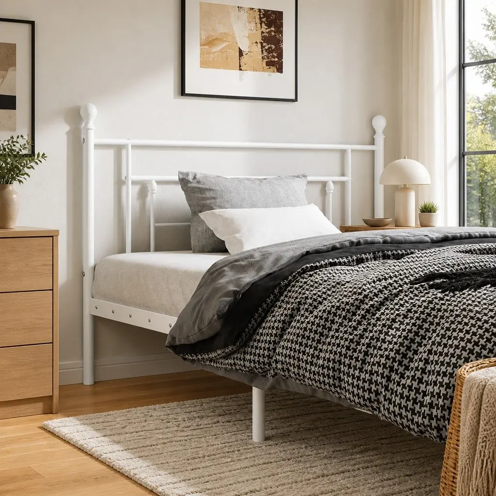 Metal Headboard Bedroom Use 107cm