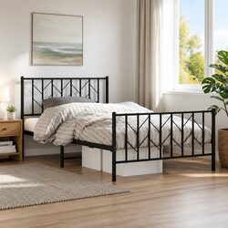 King Single Metal Bed Frame Specifications: 107x203 cm