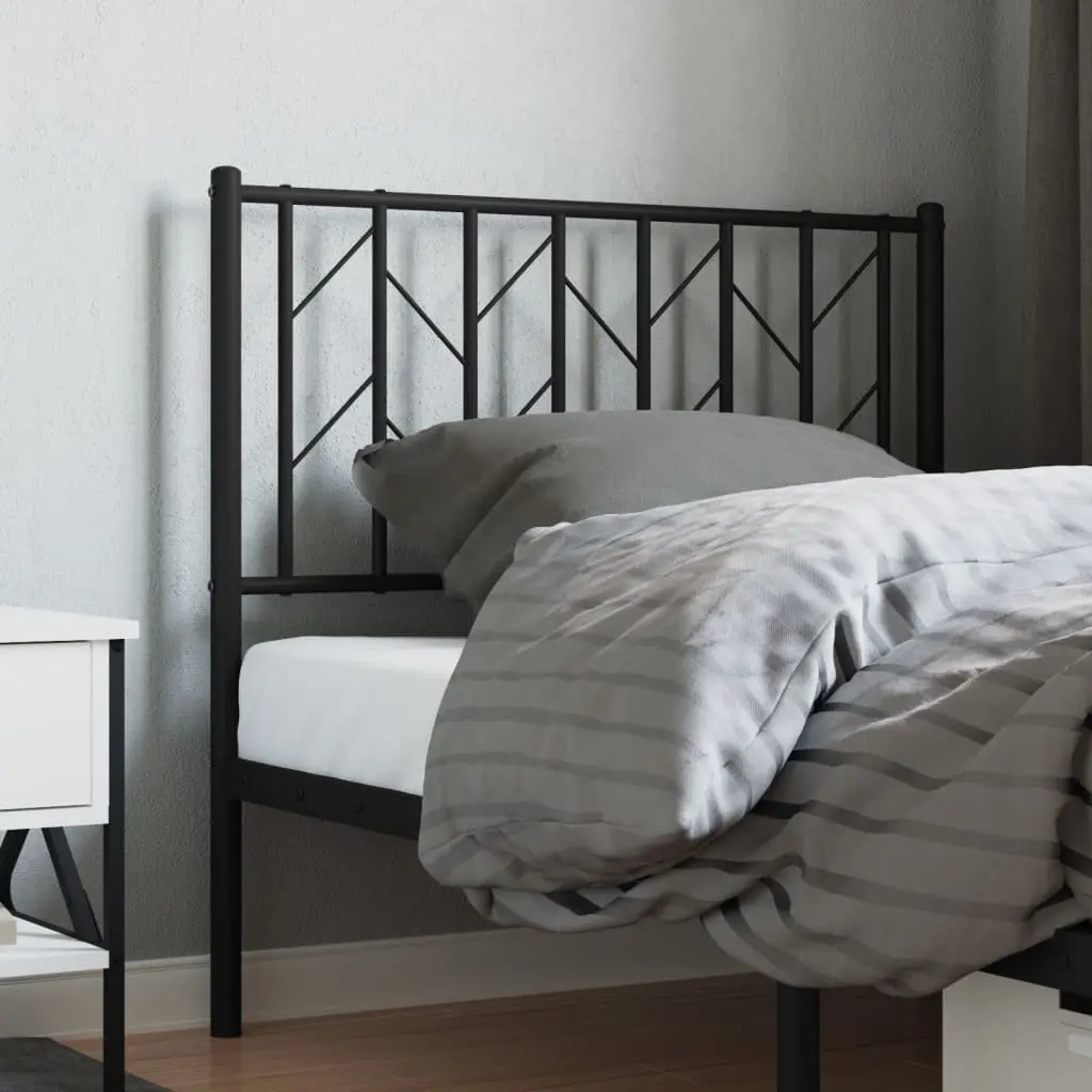 Metal Headboard Black 90cm Bedroom Bed Frame Furniture Replacement Head Board