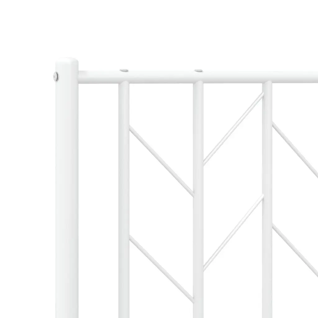 King Metal Bed Frame 183x203cm with Steel Slats
