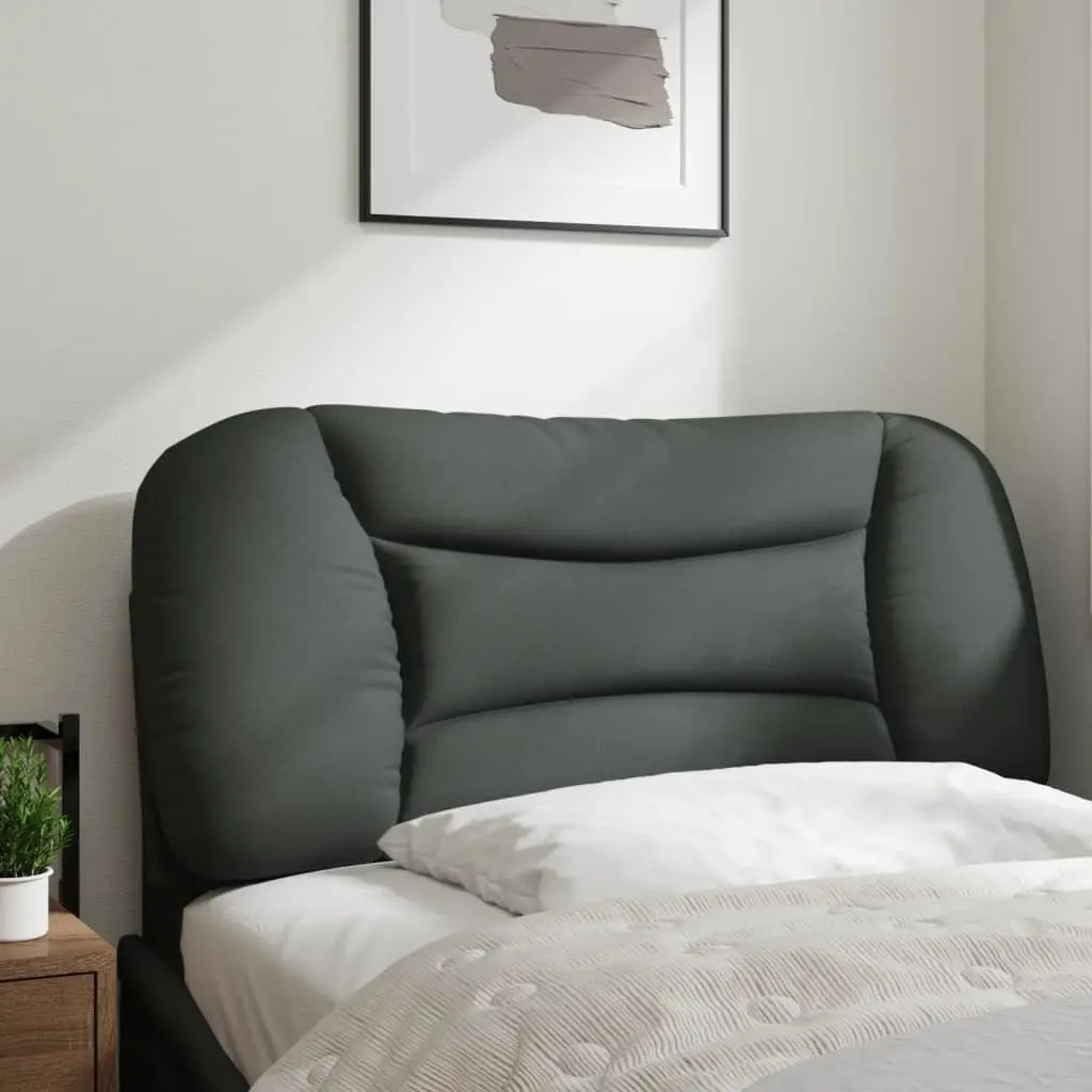 Headboard Cushion Fabric Wall Mount Bed Pillow Back Support Grey 90cm
