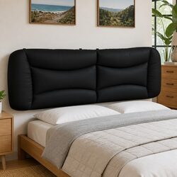 Black Faux Leather Headboard Cushion 180cm Specifications