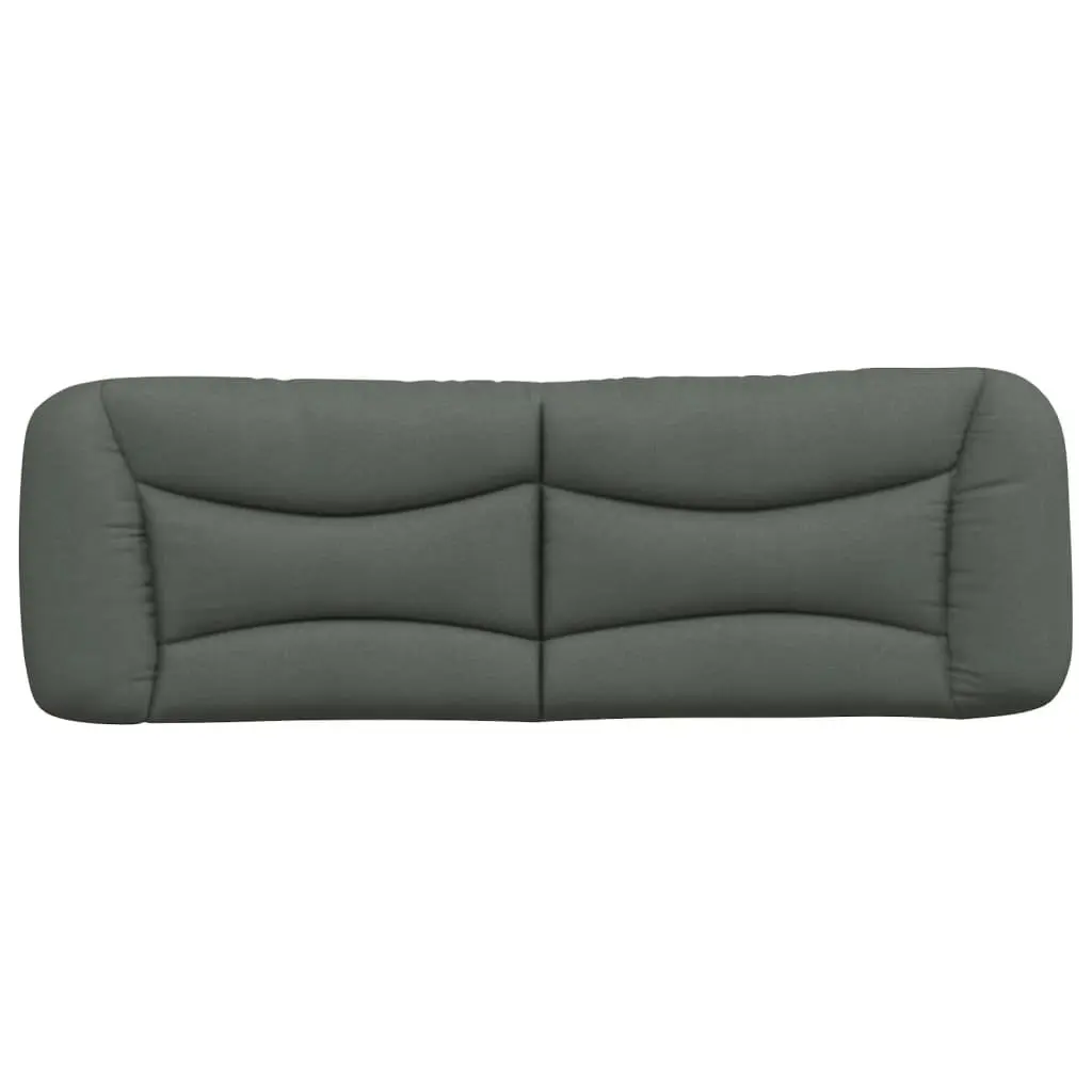 Queen Bed Headboard Cushion 152cm Dark Grey Fabric