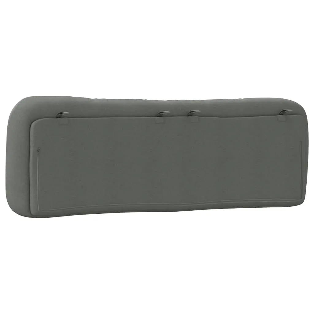 Queen Bed Headboard Cushion 152cm Dark Grey Fabric