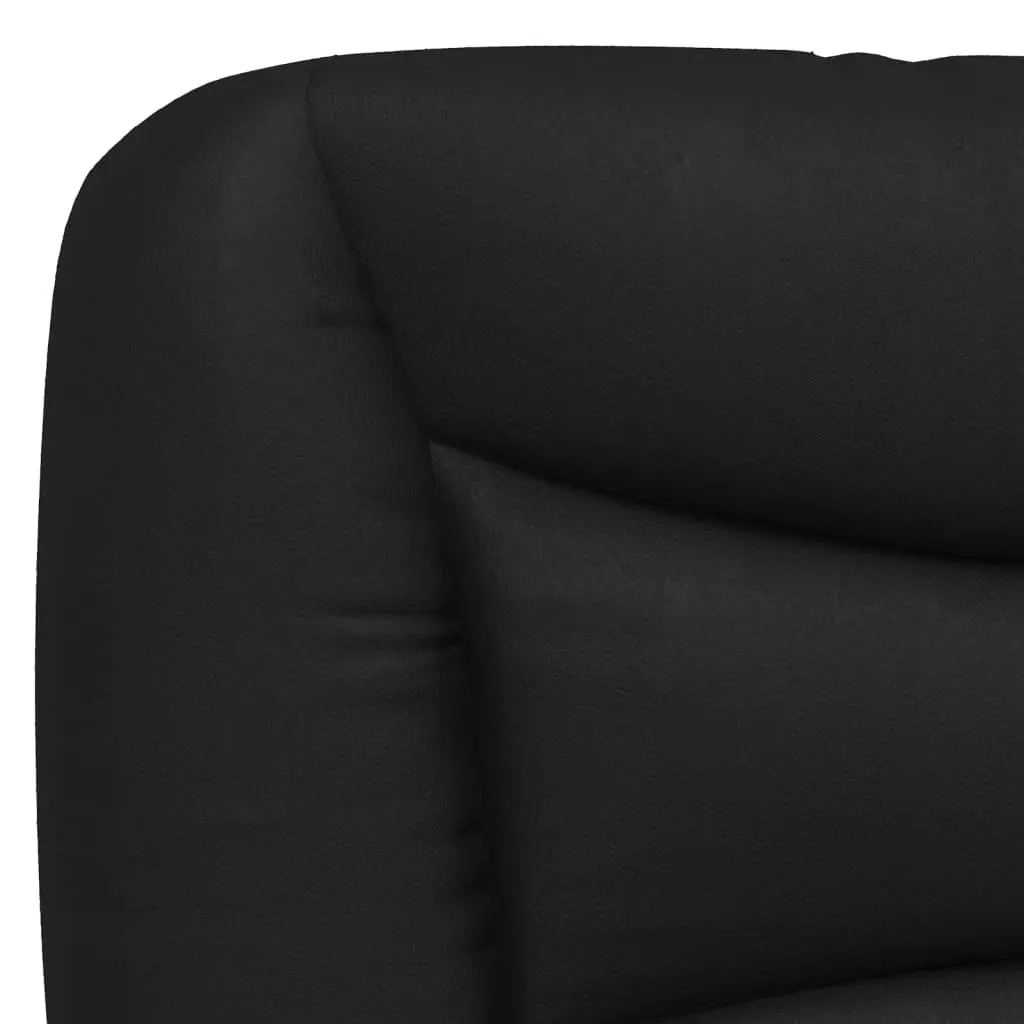 Headboard Cushion Wall Mount Black Faux Leather 152cm Bedroom