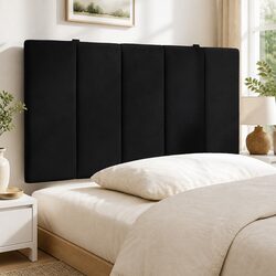 Black Velvet Headboard Cushion - 90 cm Specs
