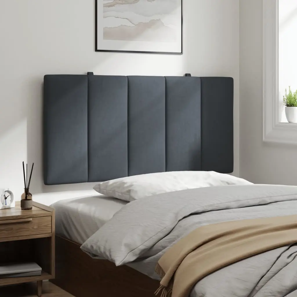 King Single 107cm Headboard Cushion in Grey