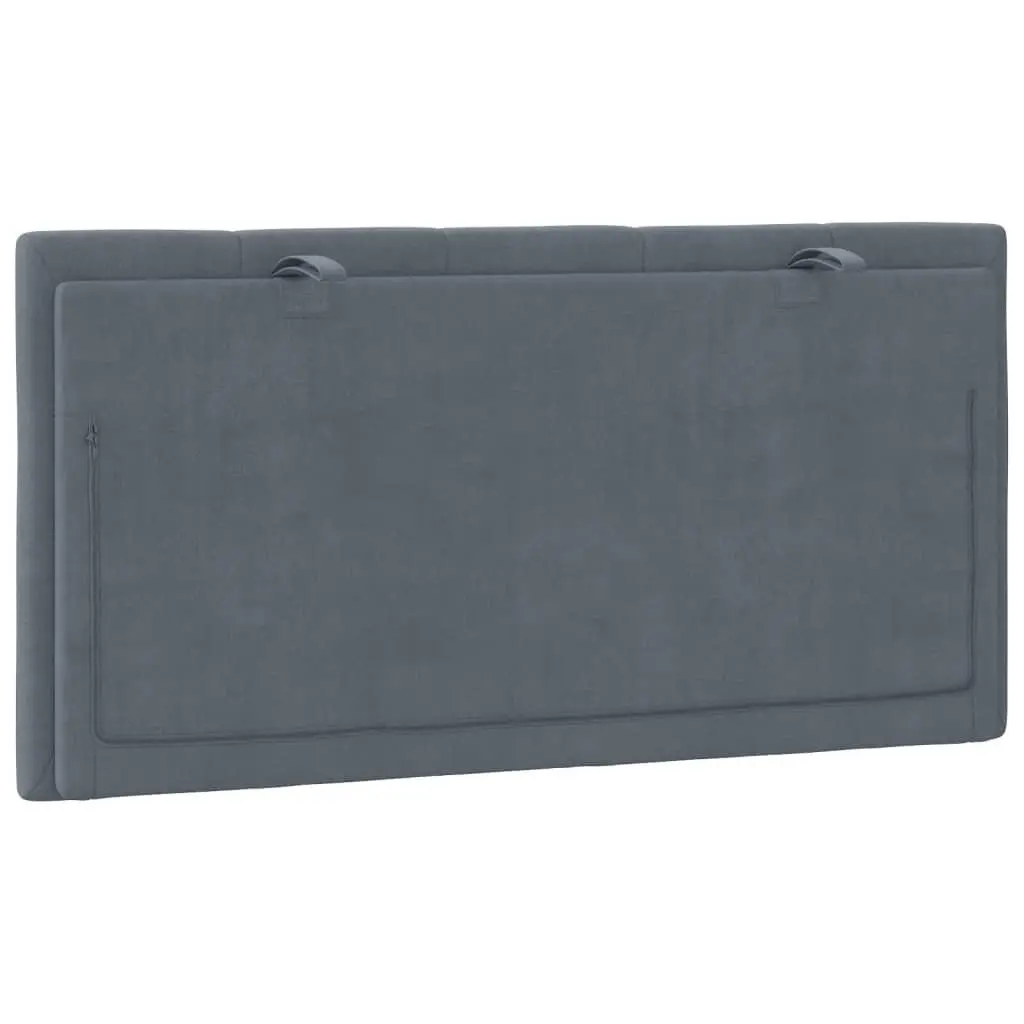 King Single 107cm Headboard Cushion in Grey
