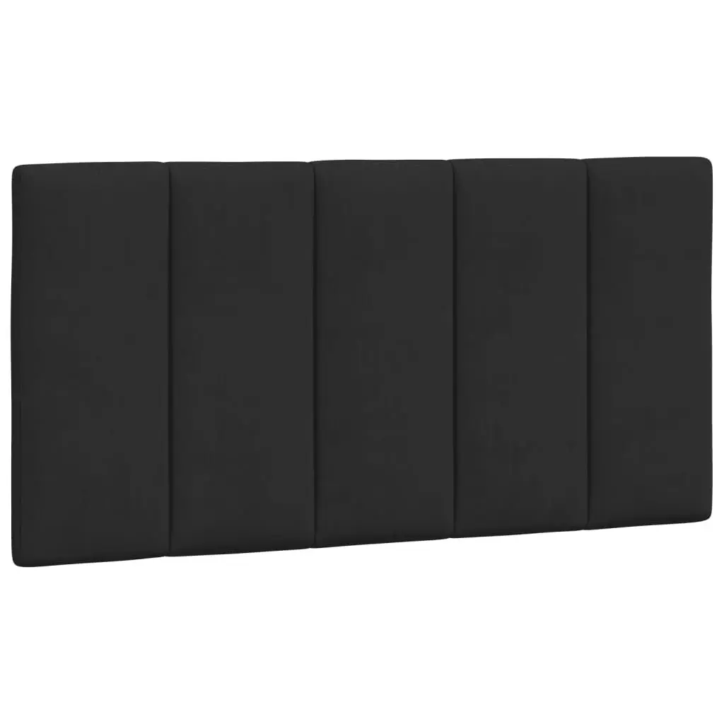 Headboard Cushion for Bedroom 107cm Black Velvet Soft Support