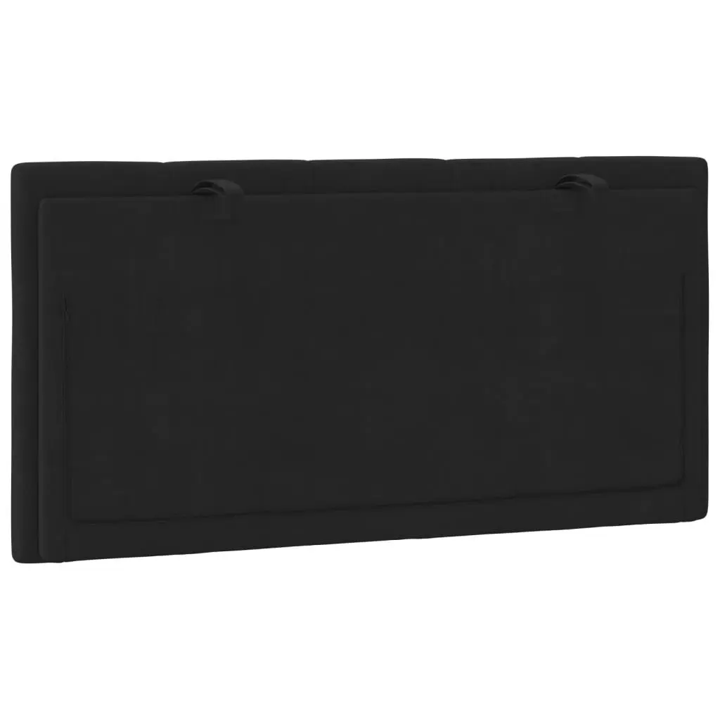 Headboard Cushion for Bedroom 107cm Black Velvet Soft Support