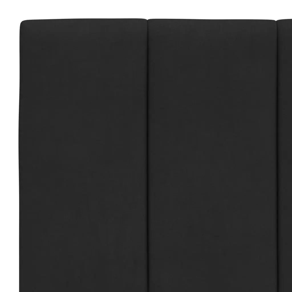 Headboard Cushion for Bedroom 107cm Black Velvet Soft Support