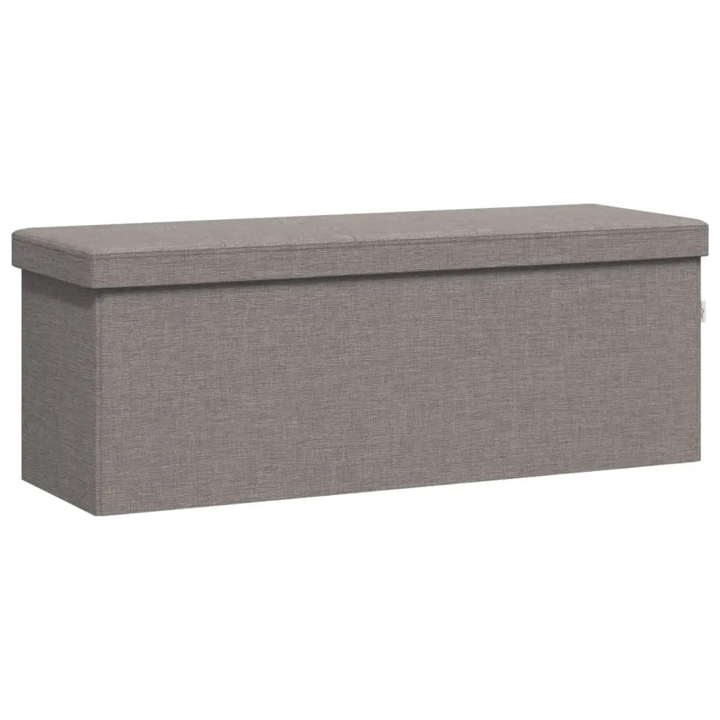 Storage Bench Entryway Hallway Living Room Foldable Grey Upholstered Seat Box