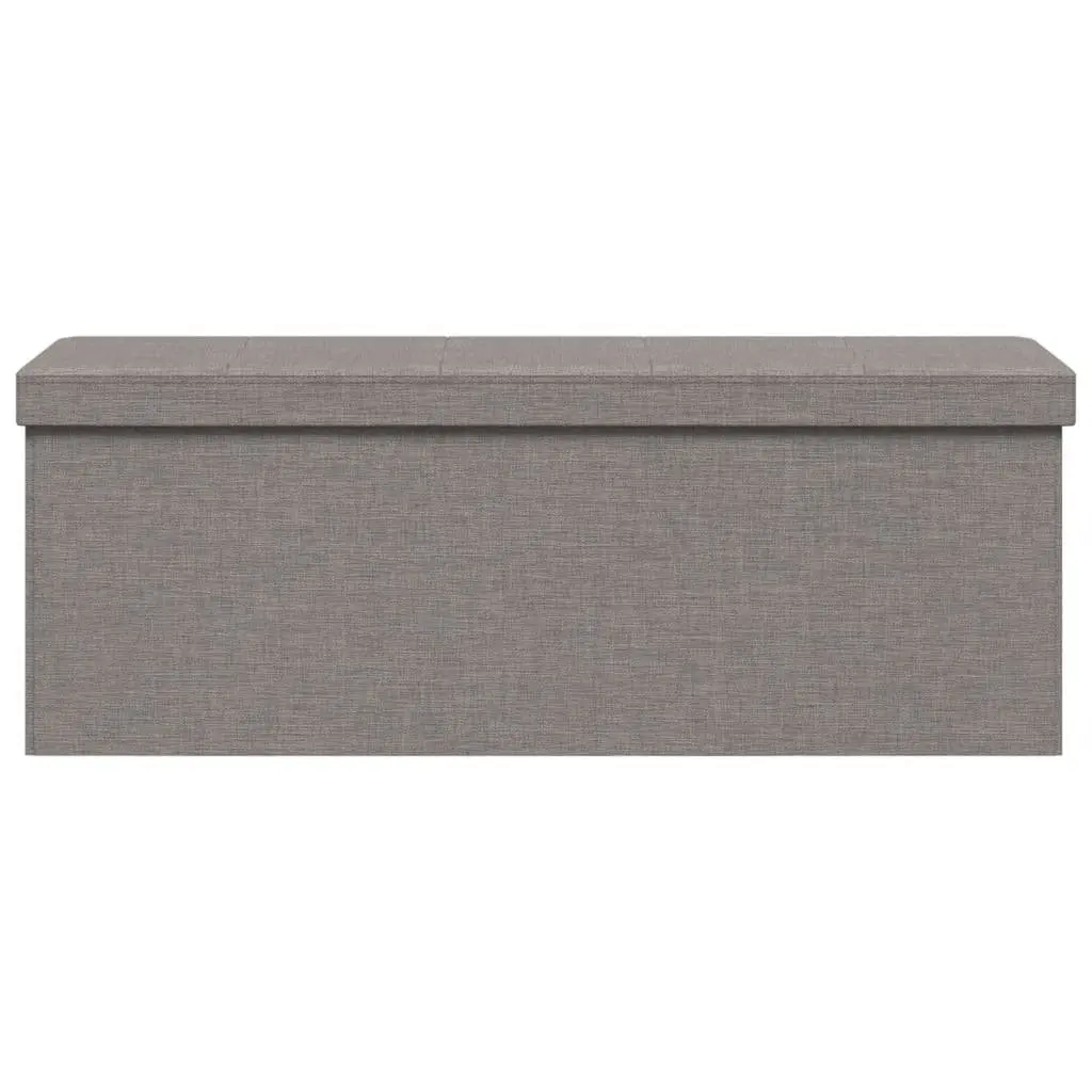 Storage Bench Entryway Hallway Living Room Foldable Grey Upholstered Seat Box